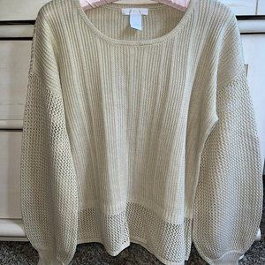 Design History Openwork Sweater M